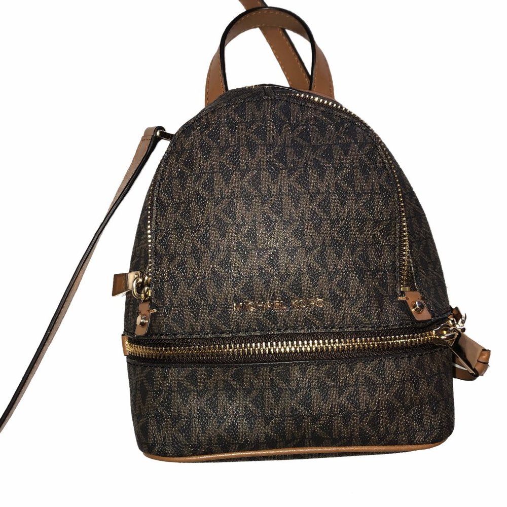 Michael Kors Rhea Mini Logo Backpack - Picture 3 of 4